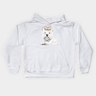 dog West Highland White Terrier Kids Hoodie